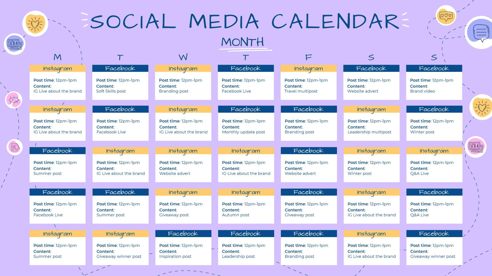 Creating a Content Calendar